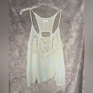 Silence + Noise Spaghetti Strap Tank Top Size L